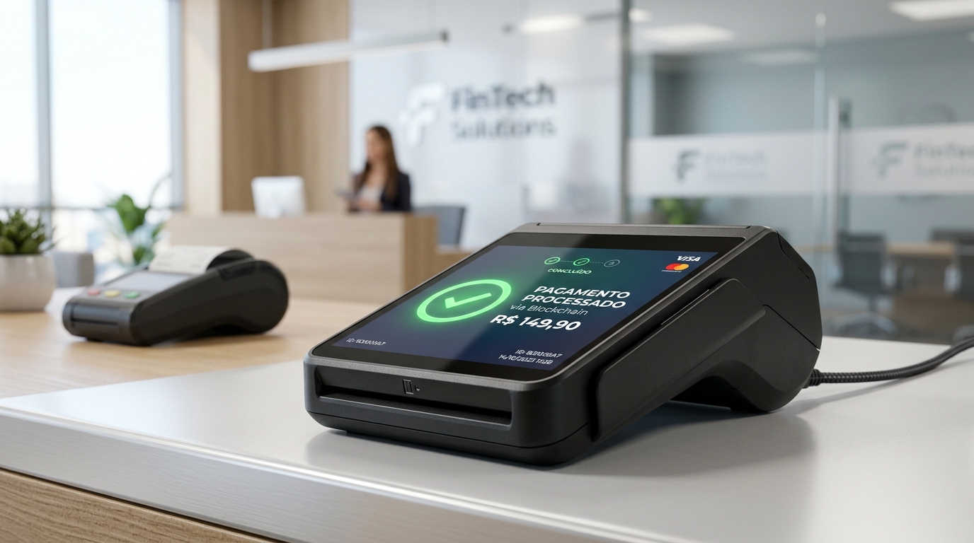 Maquininha Web3 Smart POS Processado via Blockchain